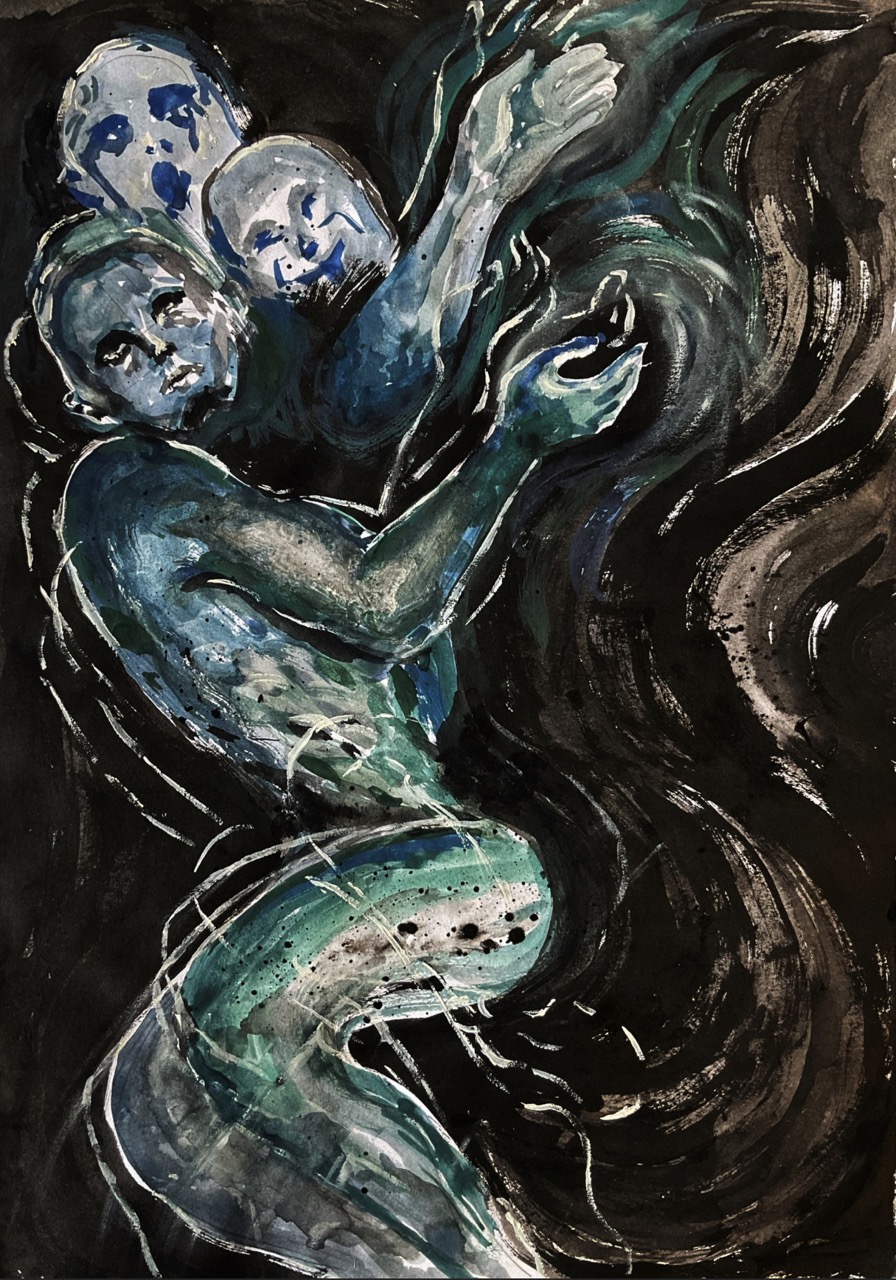 Blue - Mixed Media